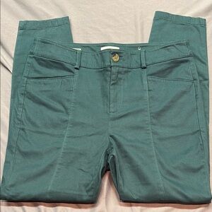 LOFT Outlet Petite Skinny Ankle Stretch Chinos in Hunter Green 8P